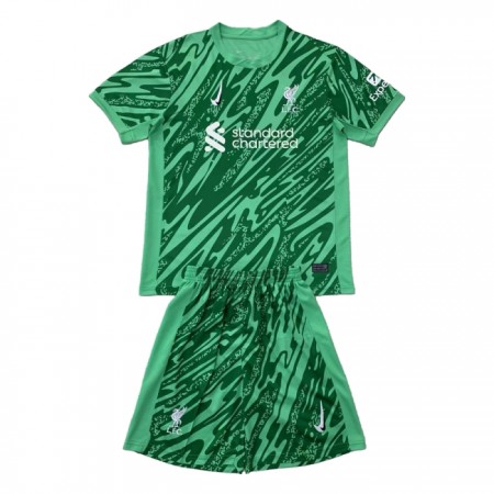 Koszulka Liverpool Bramkarska Dziecięcy 2024-25 Zielony Koszulki Piłkarskie Krótki Rękaw